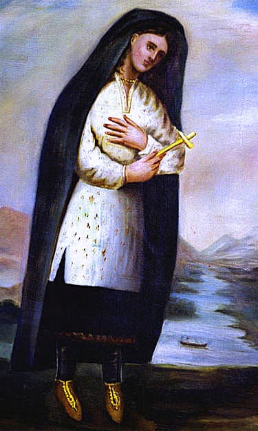 Early portrait of Saint Kateri Tekakwitha